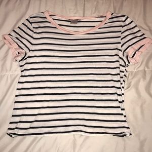 striped crop top